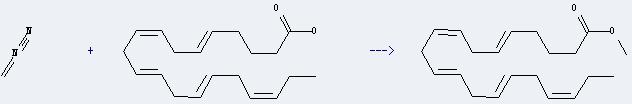 5,8,11,14,17-Eicosapentaenoicacid, (5Z,8Z,11Z,14Z,17Z)- can react with diazomethane to get methyl eicosapentaenoate